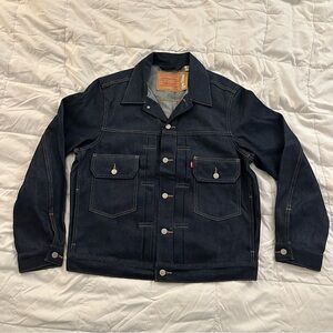 Levi's x Denim Tears Type II 2 Denim Trucker Jacket Dark Wash | Men's Medium